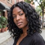 Collarbone Length Haircuts Layered Lob In Ringlet Curls