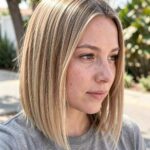 Collarbone Length Haircuts Single Length Bob For Round Faces