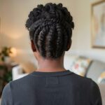 Flat Twist Cornrow Updo