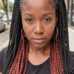 Half Up Feed In Braids Weave