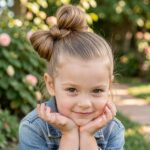 Little Girls Hairstyles Bow Bun