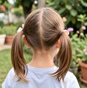 Little Girls Hairstyles - Mini Braids and Pigtails