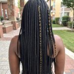 Long Zigzag Braided Cornrow Wig