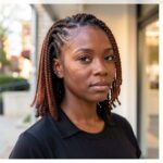 Red Natural Twist Cornrows