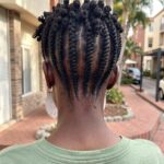 Short Cornrow Curly Natural