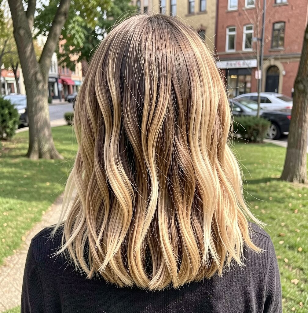Ashy Blonde Bob with Platinum Tips