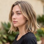 Beach Waves Short Hair Chin Length Bob With Beachy Texture