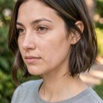 Beach Waves Short Hair Chocolate Brown Bob With Relaxed Waves