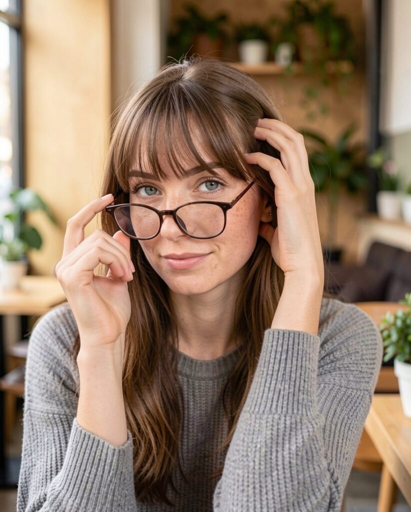 Best Hairstyles with Glasses and Bangs