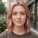 Tinsel Hair Extensions Blorange Hair With Rosy Gold Extensions