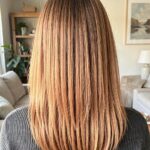 Tinsel Hair Extensions Sleek Inverted Bob With Gold Extensions