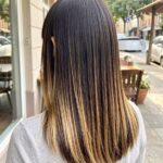 Tinsel Hair Extensions Two Tone Hair With Gold Extensions