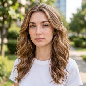 loose curl flower braid