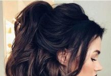 Quinceanera Hairstyles glam halfup curls