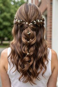 twist braid curls flower