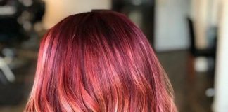 Red Hair with Blonde Highlights bold red with blonde lights
