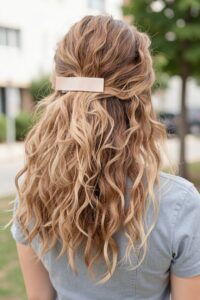 barette curly hair