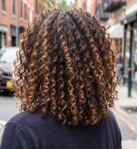 embellished curly medium