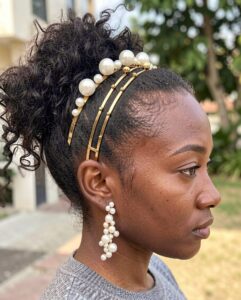 headband curly