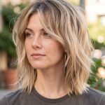 Layered Split Bangs Shag