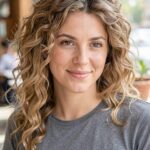 Long Layered Curly Shoulder