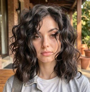 Schulterlange Locken-Frisuren - diese Frisur ausprobieren