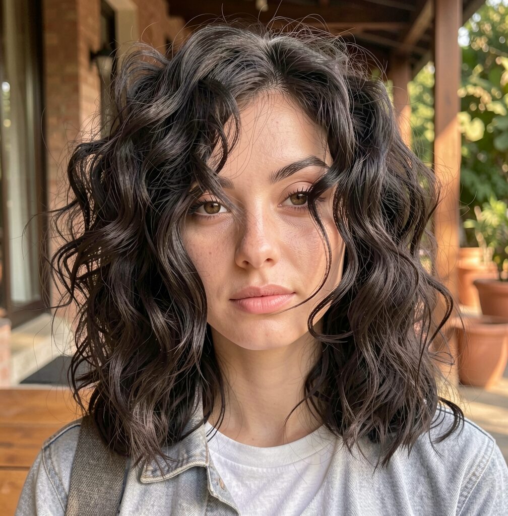 Shoulder Length Curly Hair