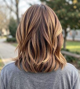 Short Brown Hair with Highlights - try on this hairstyle