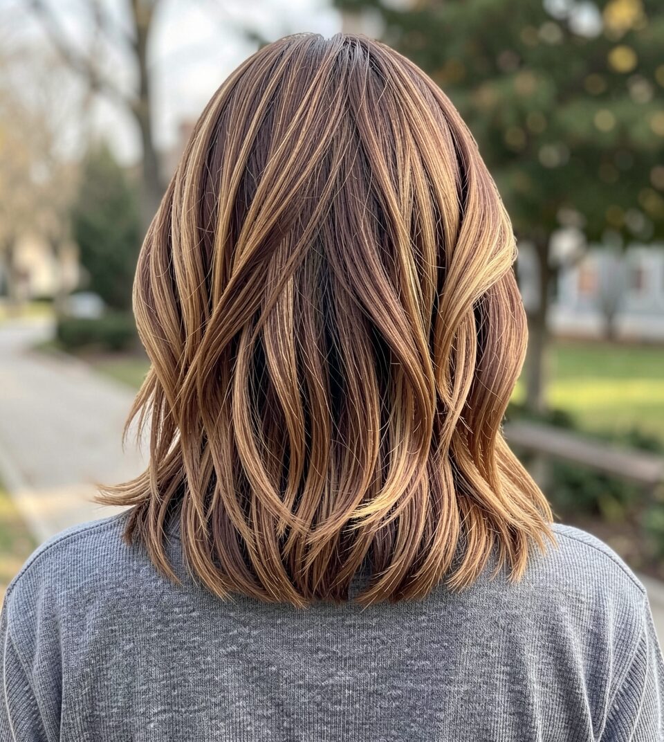 Short Brown Hair with Highlights — try on this hairstyle