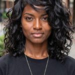 Side Swept Curly Shoulder