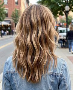 wavy layered shag