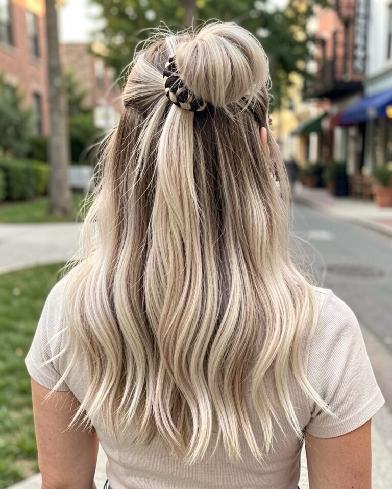 white blonde roots