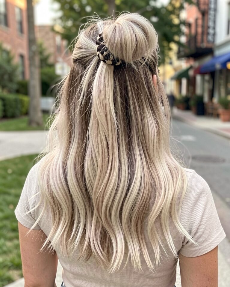 white blonde roots