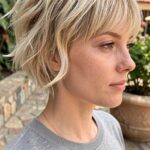 Bangs Bob Textured