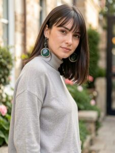 blunt bang and bob medium