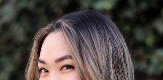 Chin Length Hairstyles middle part chin