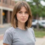 Curtain Bang Medium Bob