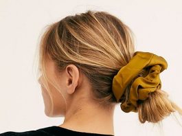 Simple Hairstyles for Long Hair long big scrunchie