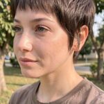 Short Bang Texture Pixie