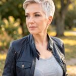 Side Bangs Pixie Older