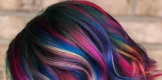 Unique Hair Colors unique bright colors mixed