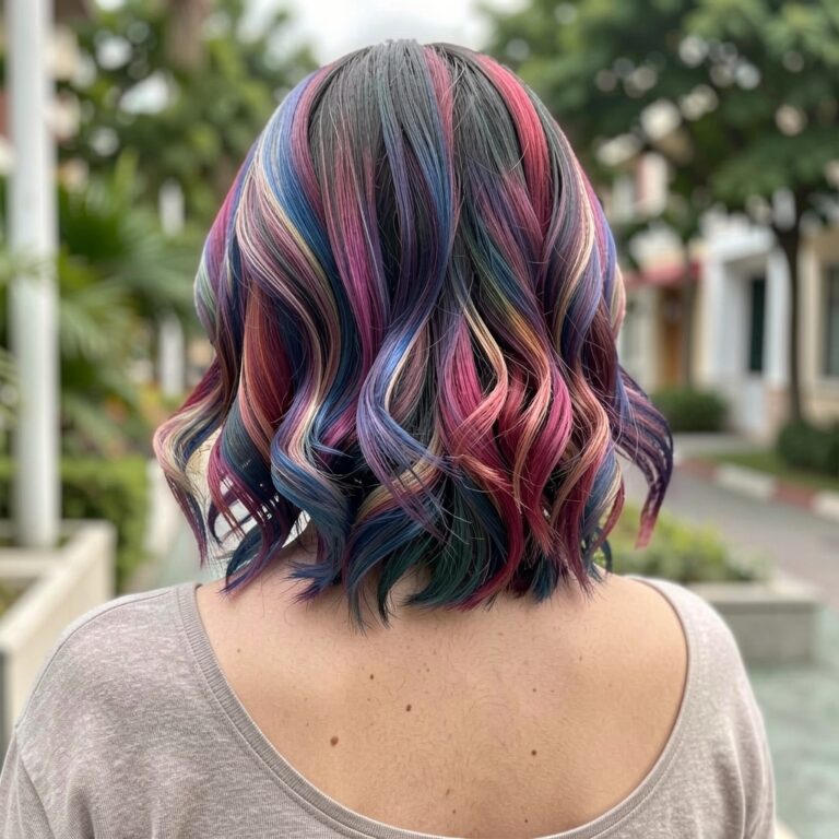 unique bright colors mixed