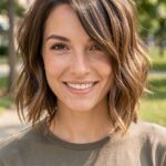 Wavy Side Medium Bob