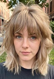 curly volume shag short