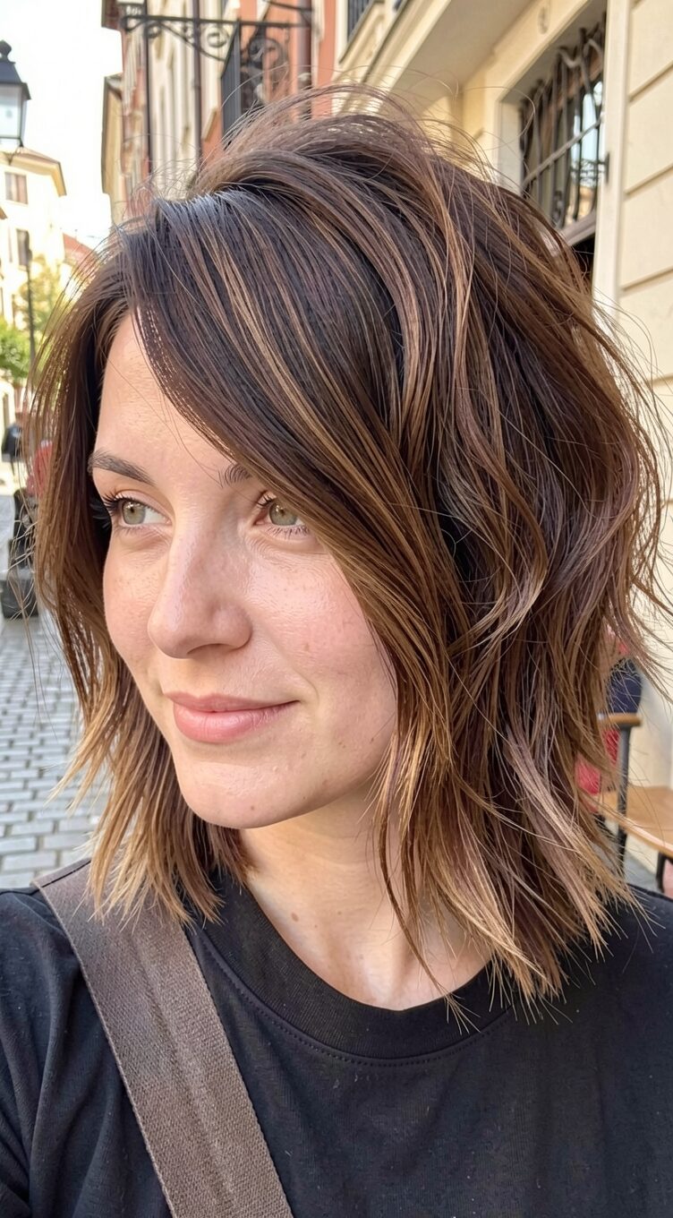 pretty shag short hair