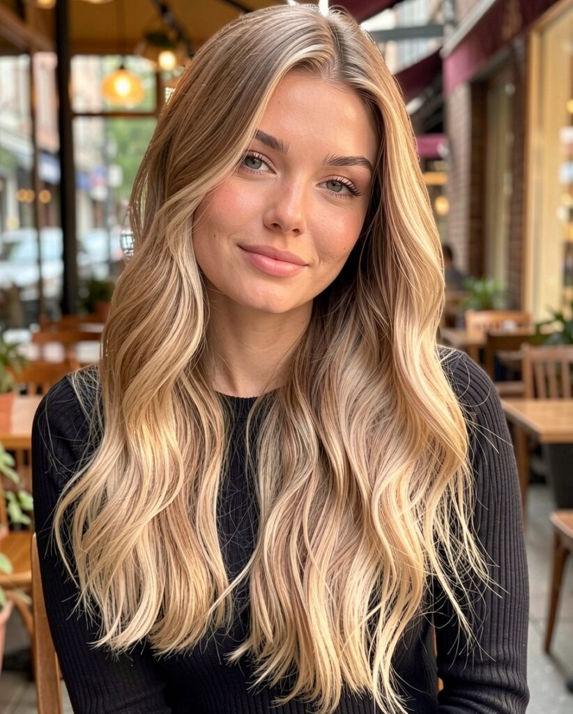 soft golden front highlights