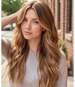 أفكار لون الشعر البني الفراولة - جرّبي هذه التسريحة