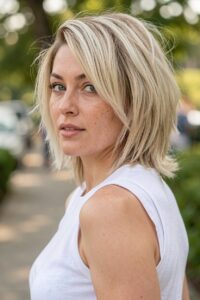 side bang shag short