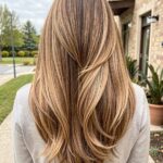 Blonde Caramel Balayage Straight Hair