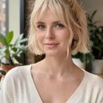 Curtain Bangs On Short Hair